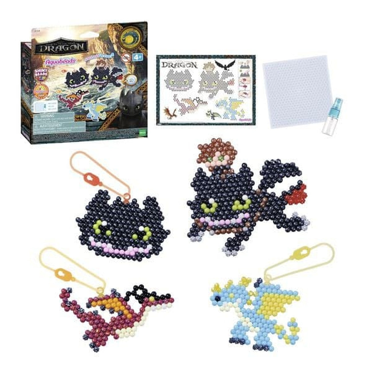 Productafbeelding Hoe tem je een draak Aquabeads Knutselset Sleutelhanger