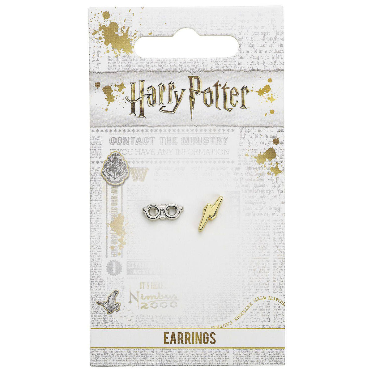 Productafbeelding Harry Potter Oorbellen Bliksemschicht & Bril