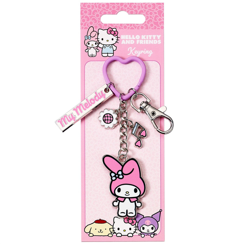 Productafbeelding Hello Kitty sleutelhanger met My Melody hanger 15 cm