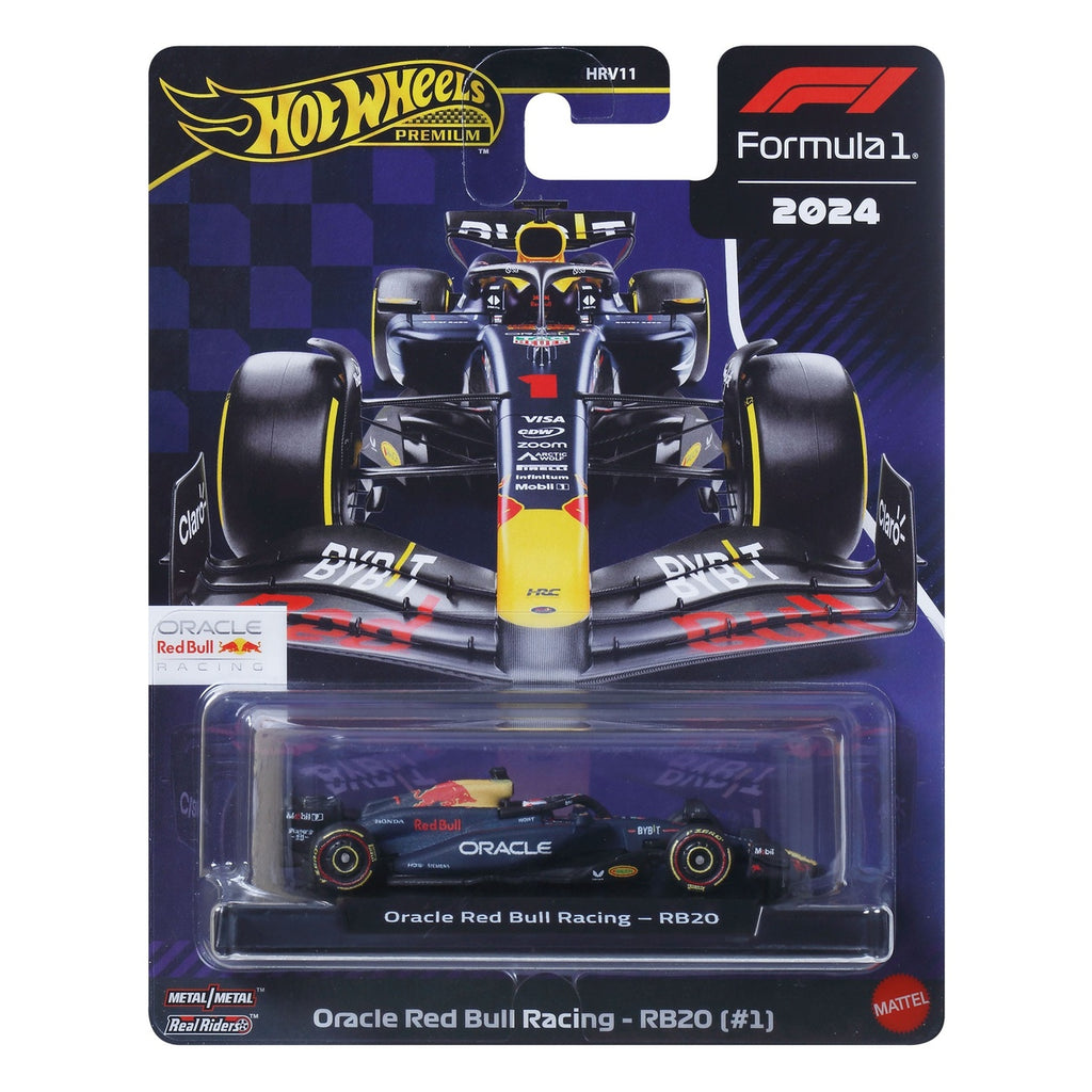 Productafbeelding Formule 1 Hot Wheels Premium Diecast modelauto 1:64 Oracle Red Bull Racing RB20 (#1) (Max Verstappen 2024)