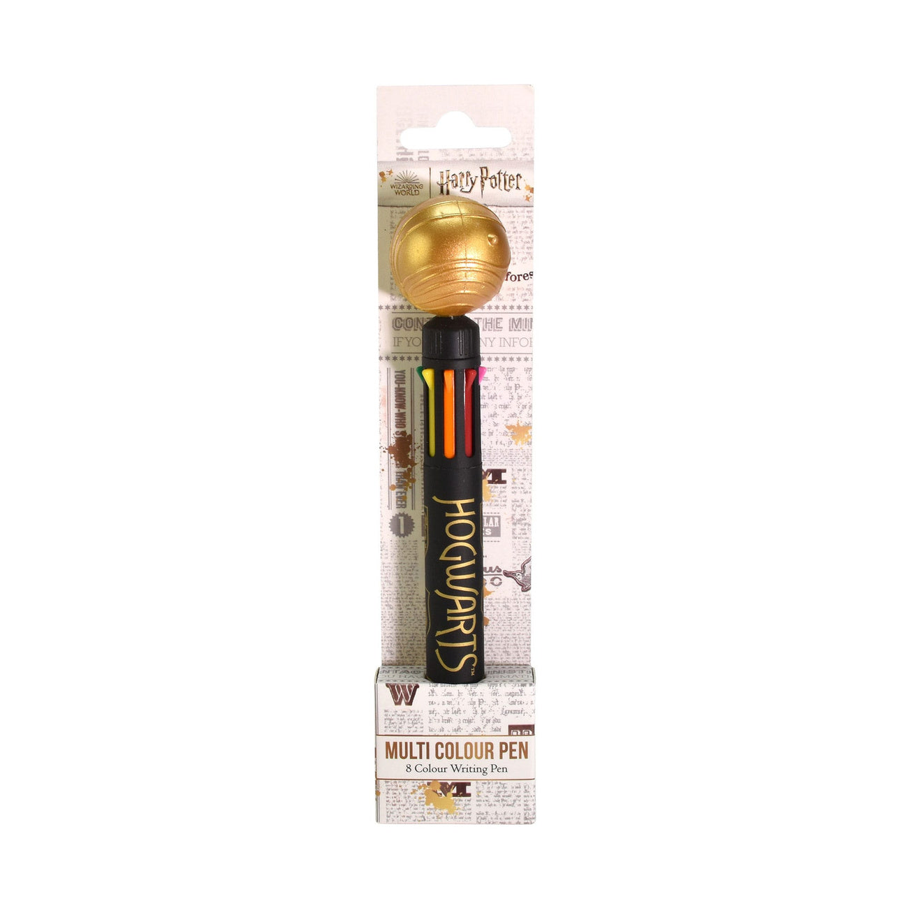 Productafbeelding Harry Potter Multicolor Pen Gouden Snaai