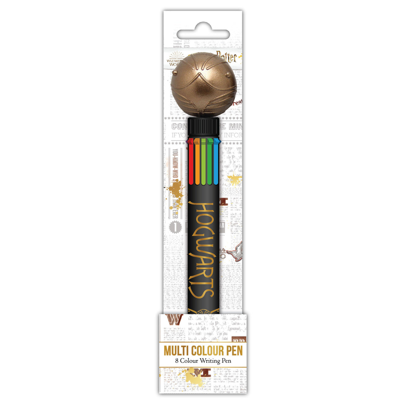 Productafbeelding Harry Potter Multicolor Pen Gouden Snaai