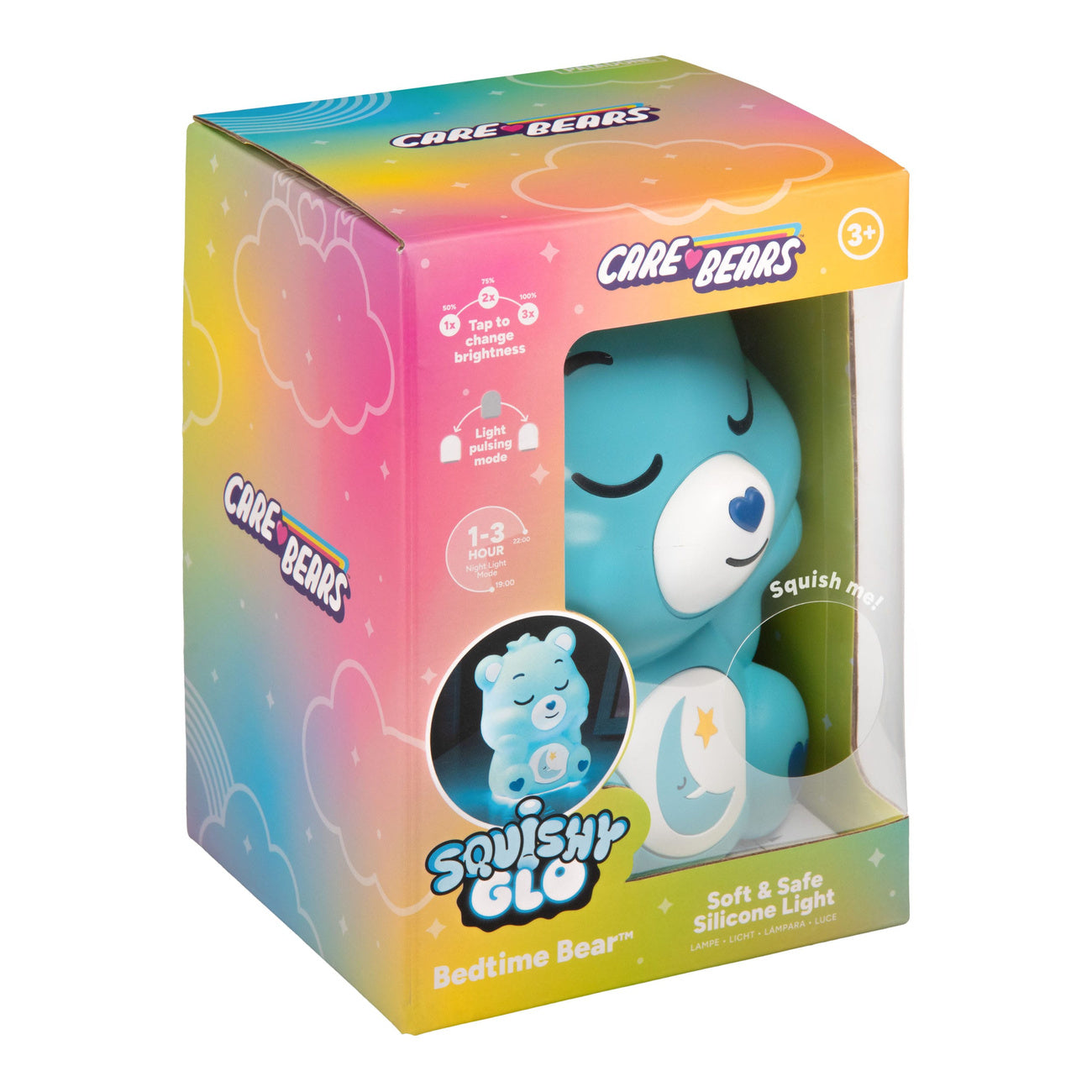 Productafbeelding Troetelbeertjes Squishy Glo siliconenlamp Slaapbeertje 15 cm