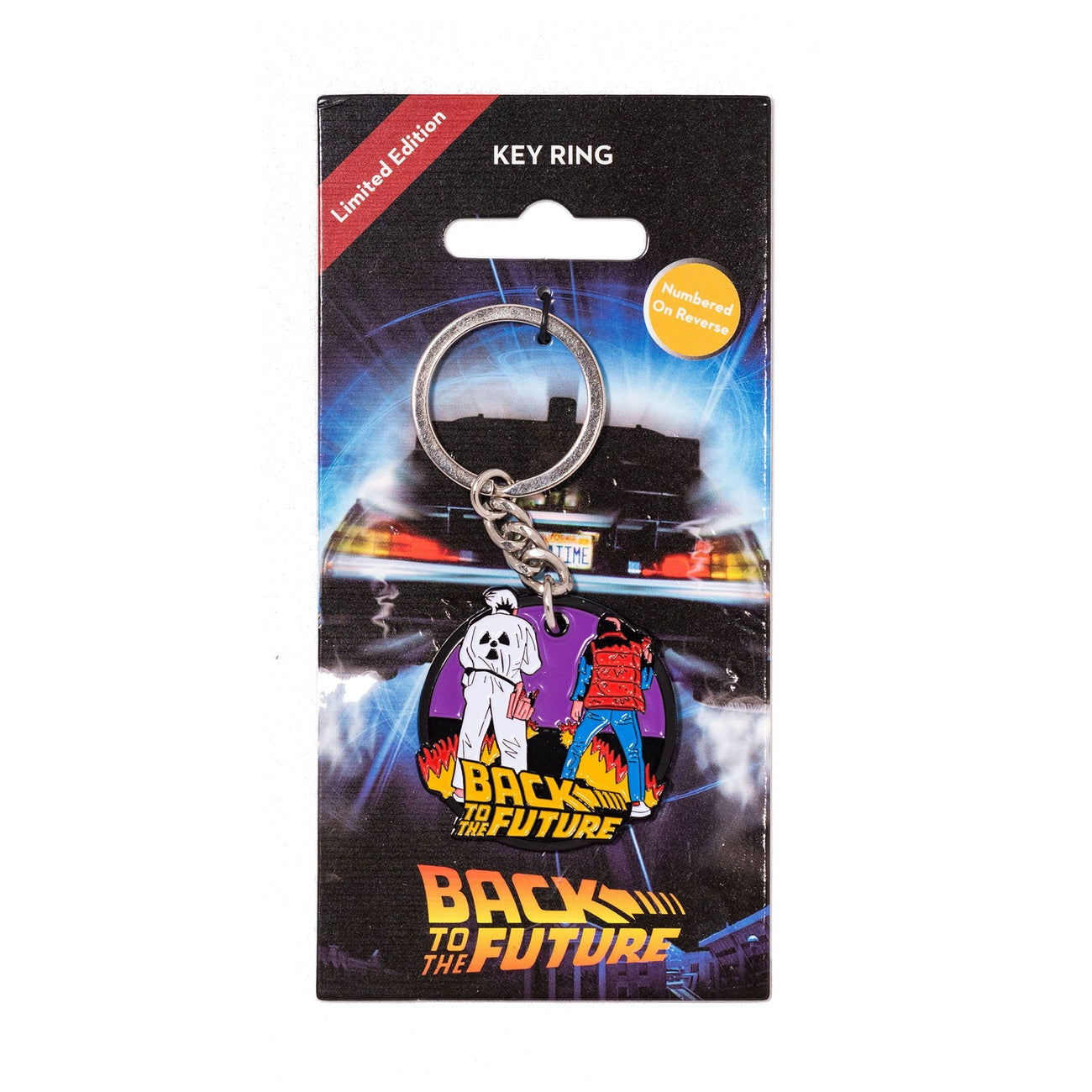 Productafbeelding Back to the Future metalen sleutelhanger Marty & Doc
