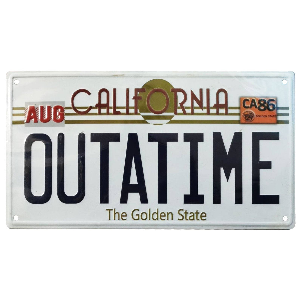 Product image Back to the Future Metal Sign Outatime DeLorean License Plate