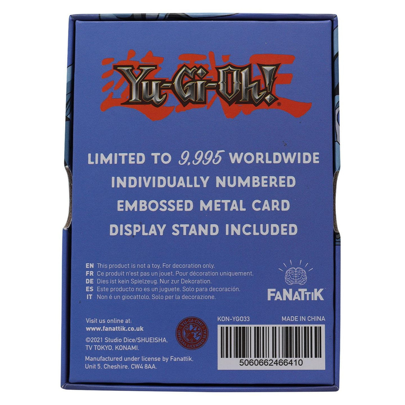 Productafbeelding Yu-Gi-Oh! Replica Kaart Blue Eyes Toon Dragon Limited Edition