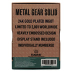 Productafbeelding Metal Gear Solid 2 Metalen Staaf Raiden 24k Gold Plated Limited Edition
