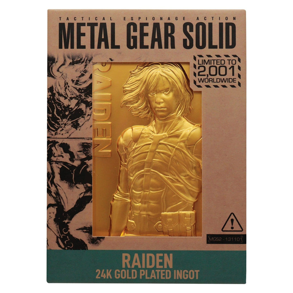 Productafbeelding Metal Gear Solid 2 Metalen Staaf Raiden 24k Gold Plated Limited Edition