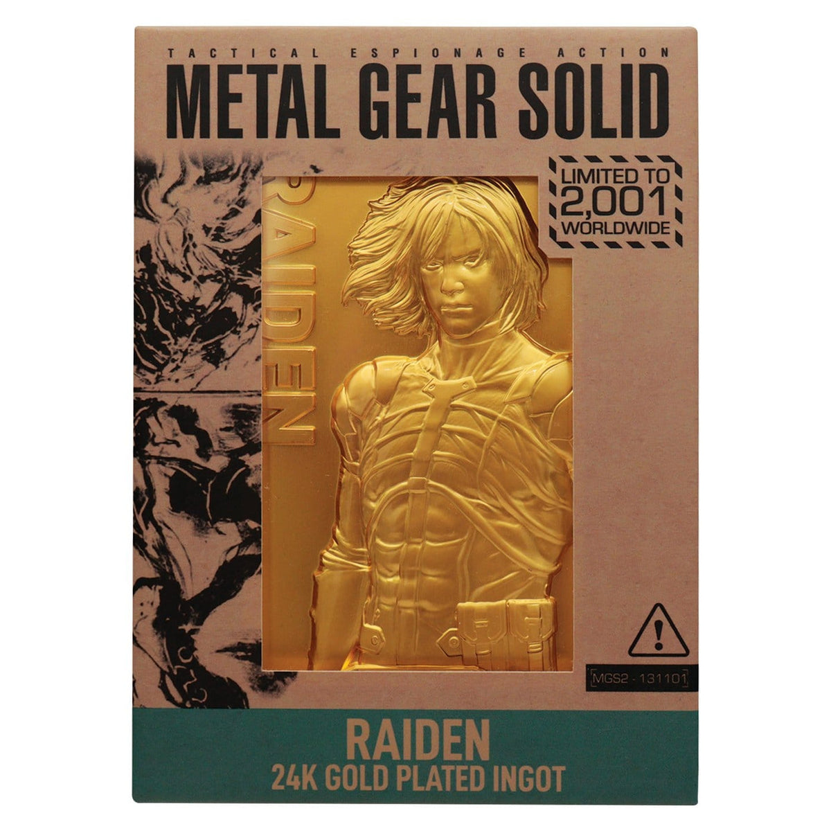 Productafbeelding Metal Gear Solid 2 Metalen Staaf Raiden 24k Gold Plated Limited Edition