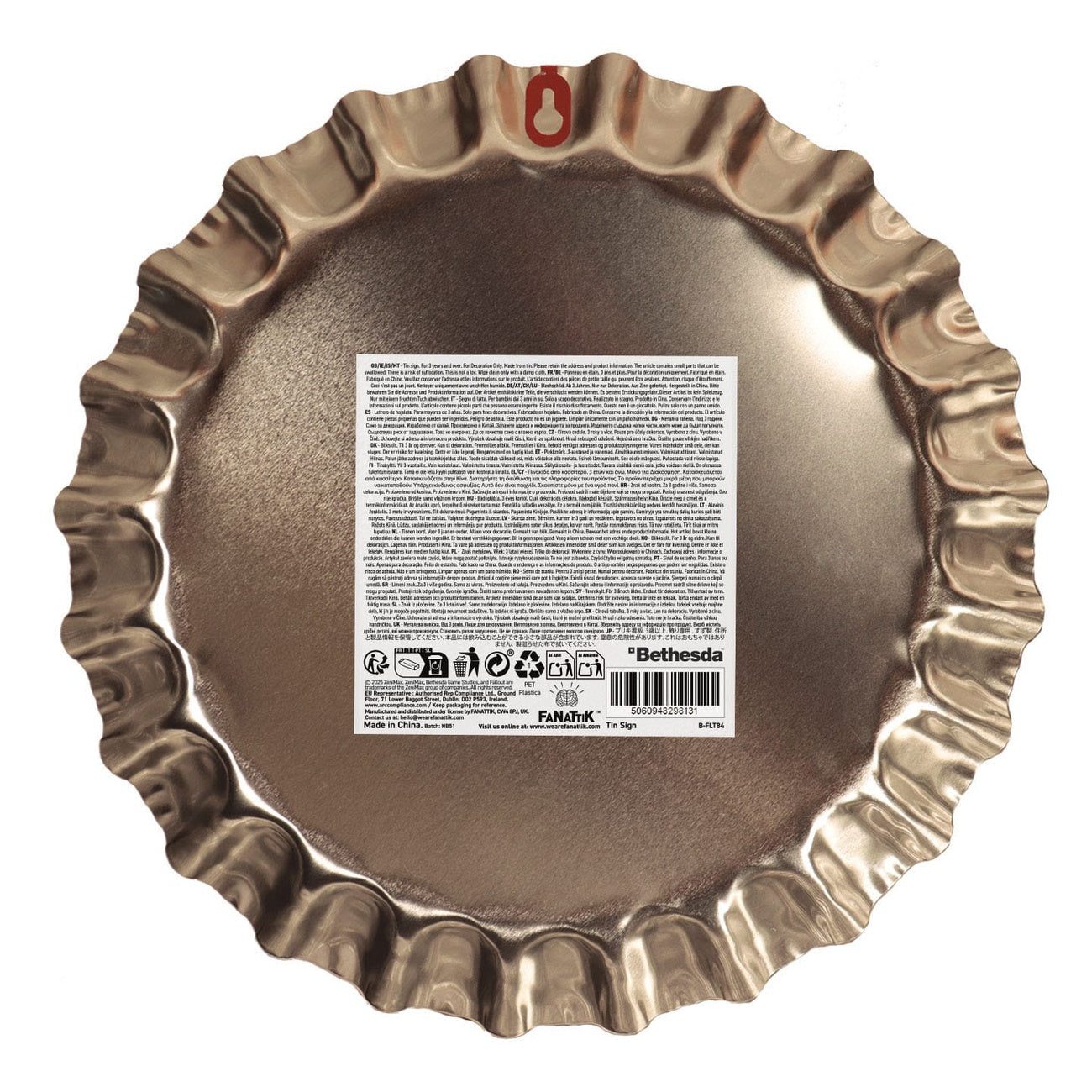 Productafbeelding Fallout Metalen Bord Sunset Sarsaparilla Bottle Cap