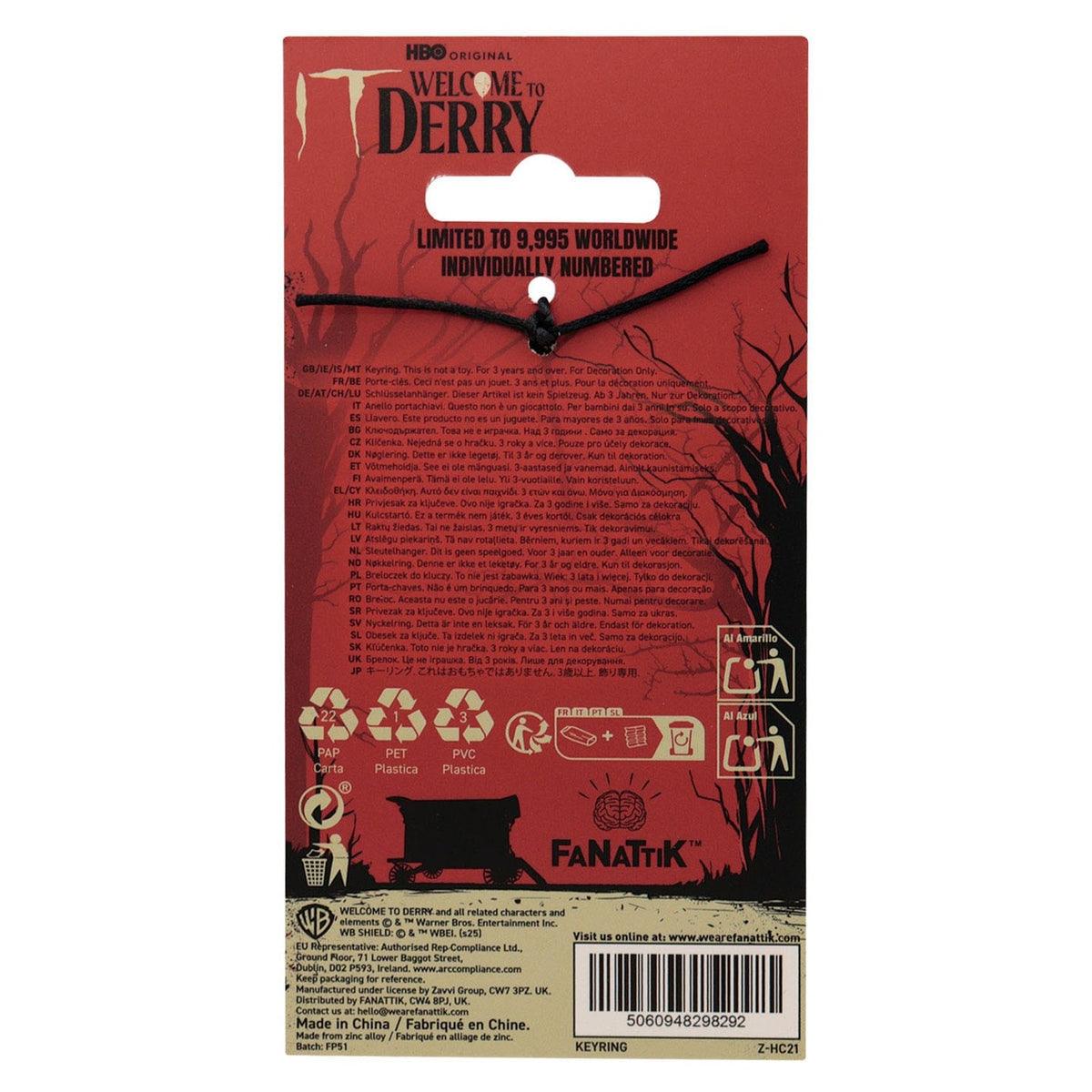 Productafbeelding It Sleutelhanger Welcome to Derry The Losers Limited Edition