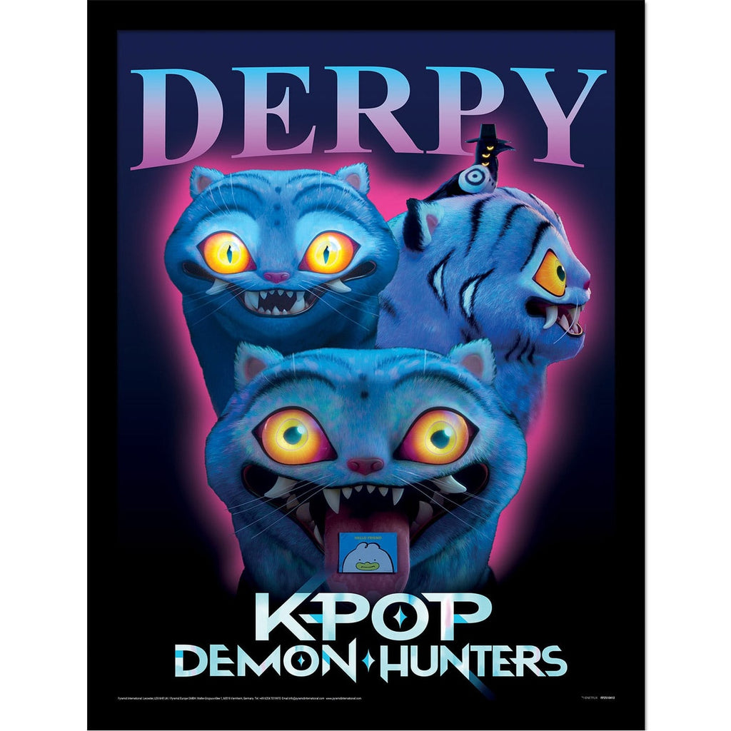 Productafbeelding KPop Demon Hunters Collector Print Poster in lijst Derpy