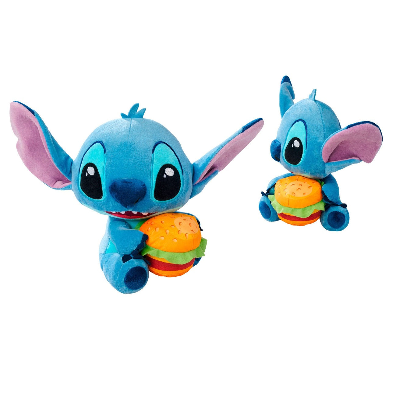 Productafbeelding Lilo & Stitch knuffelfiguur Stitch met burger 25 cm