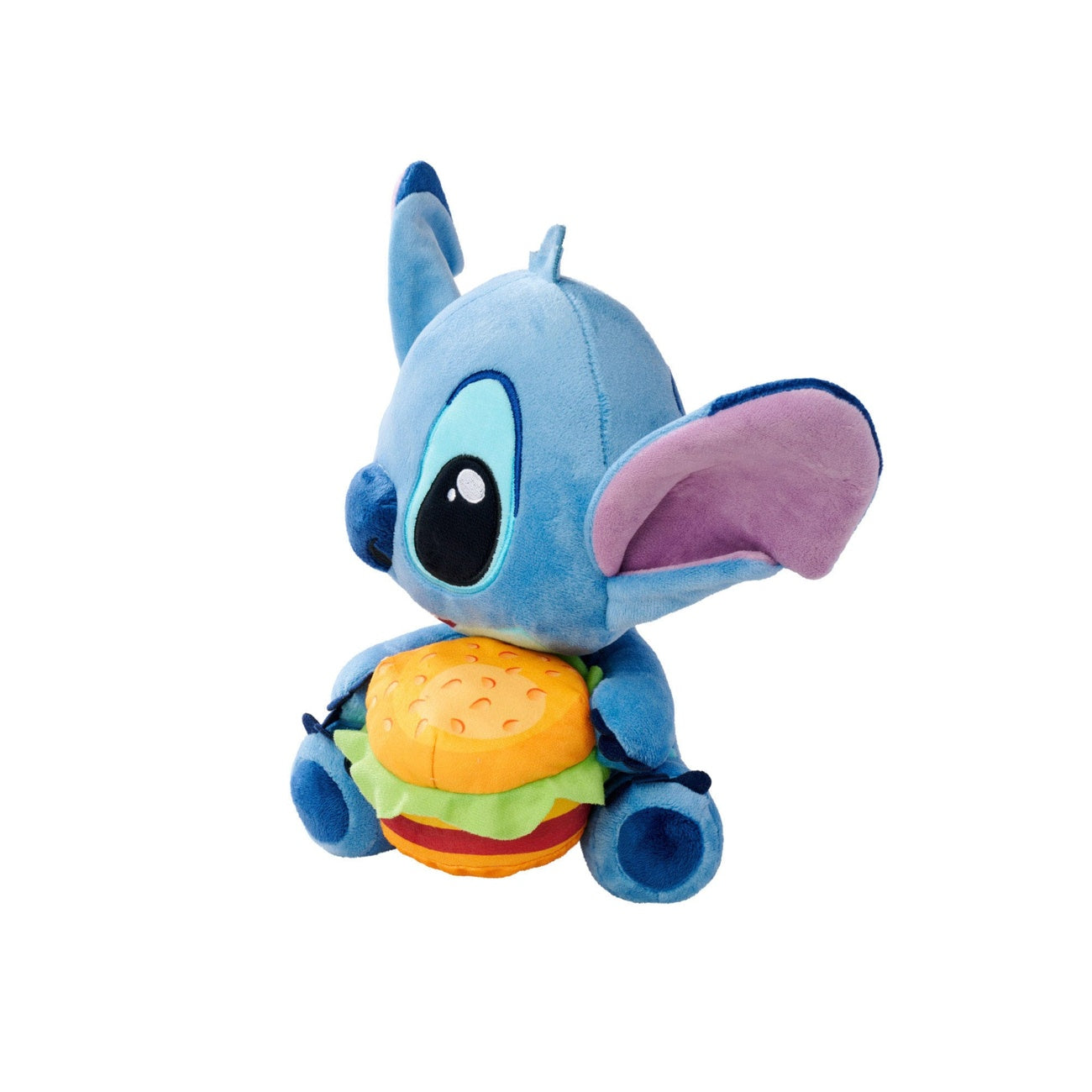 Productafbeelding Lilo & Stitch knuffelfiguur Stitch met burger 25 cm