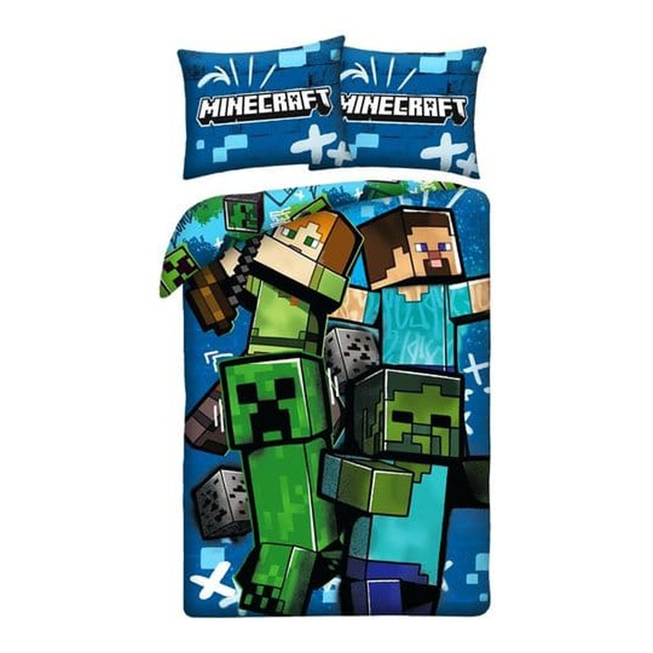 Productafbeelding Minecraft Beddengoed Ver. 9 140 x 200 cm / 70 x 90 cm