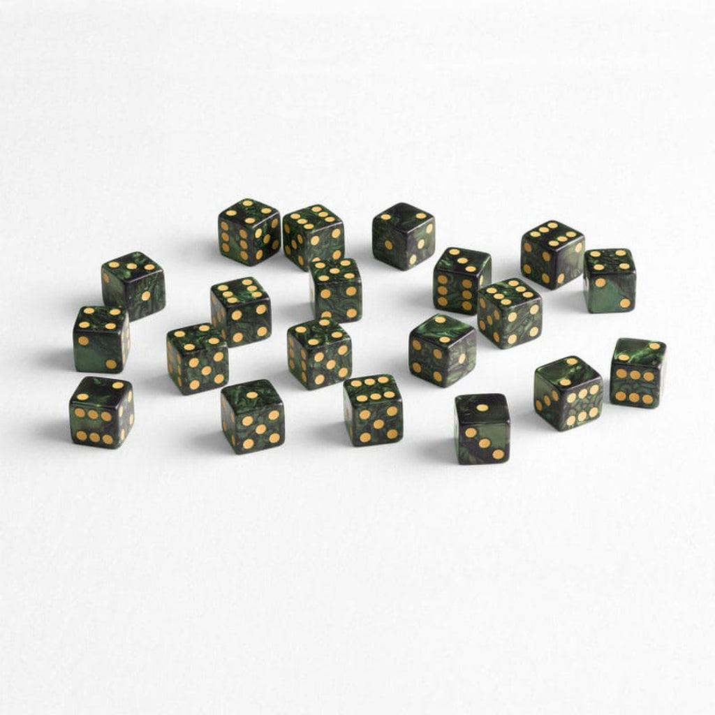 Productafbeelding Q Workshop Dobbelstenenset Full Pack D6 Groen (20)