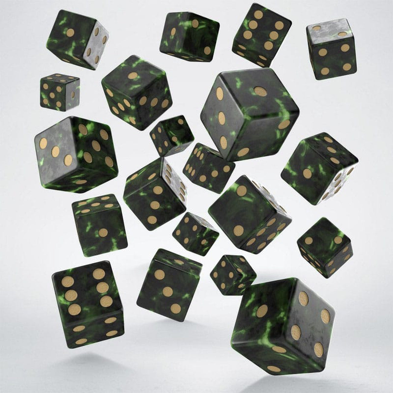 Productafbeelding Q Workshop Dobbelstenenset Full Pack D6 Groen (20)