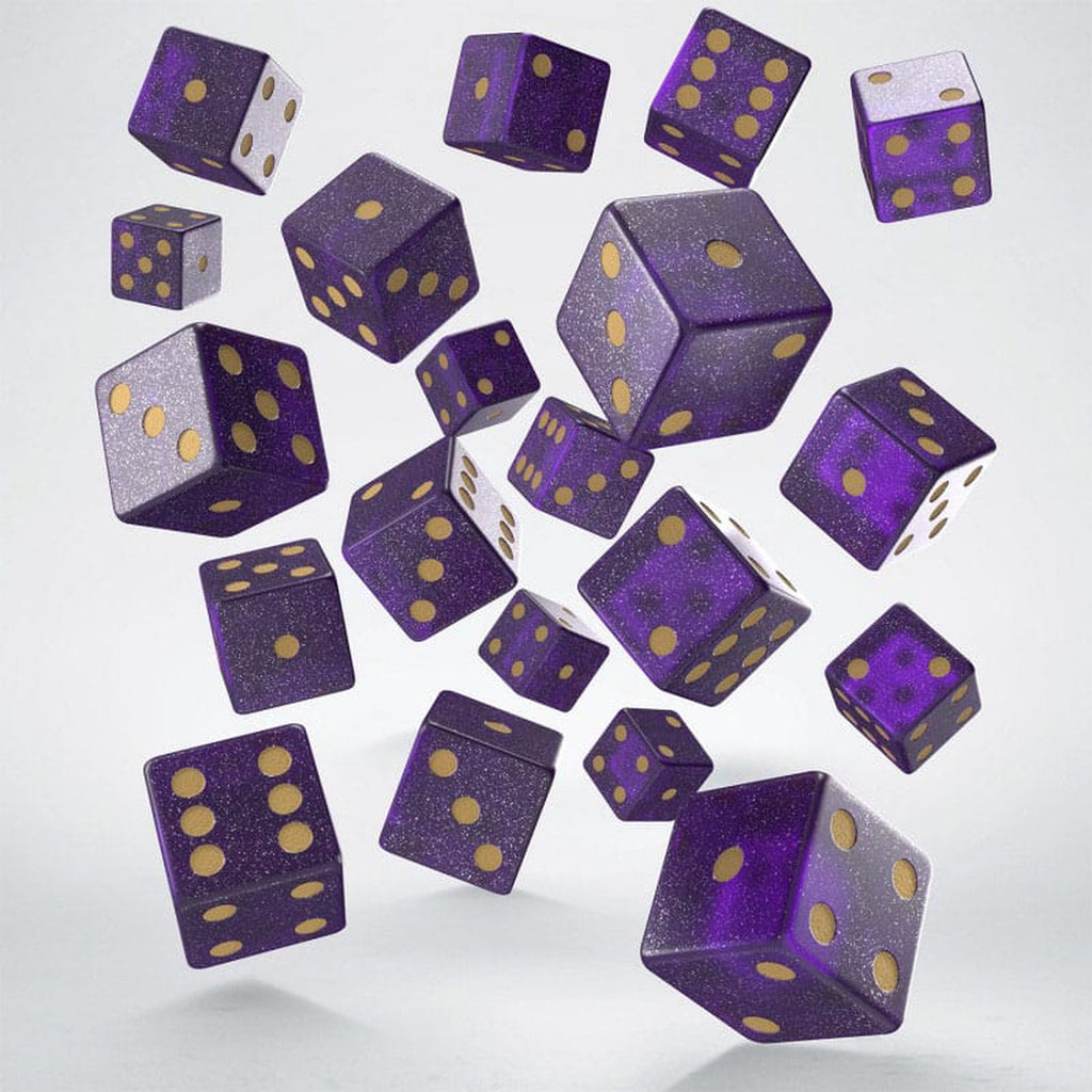 Productafbeelding Q Workshop Dobbelstenen Set Full Pack D6 Shimmering Purple (20)