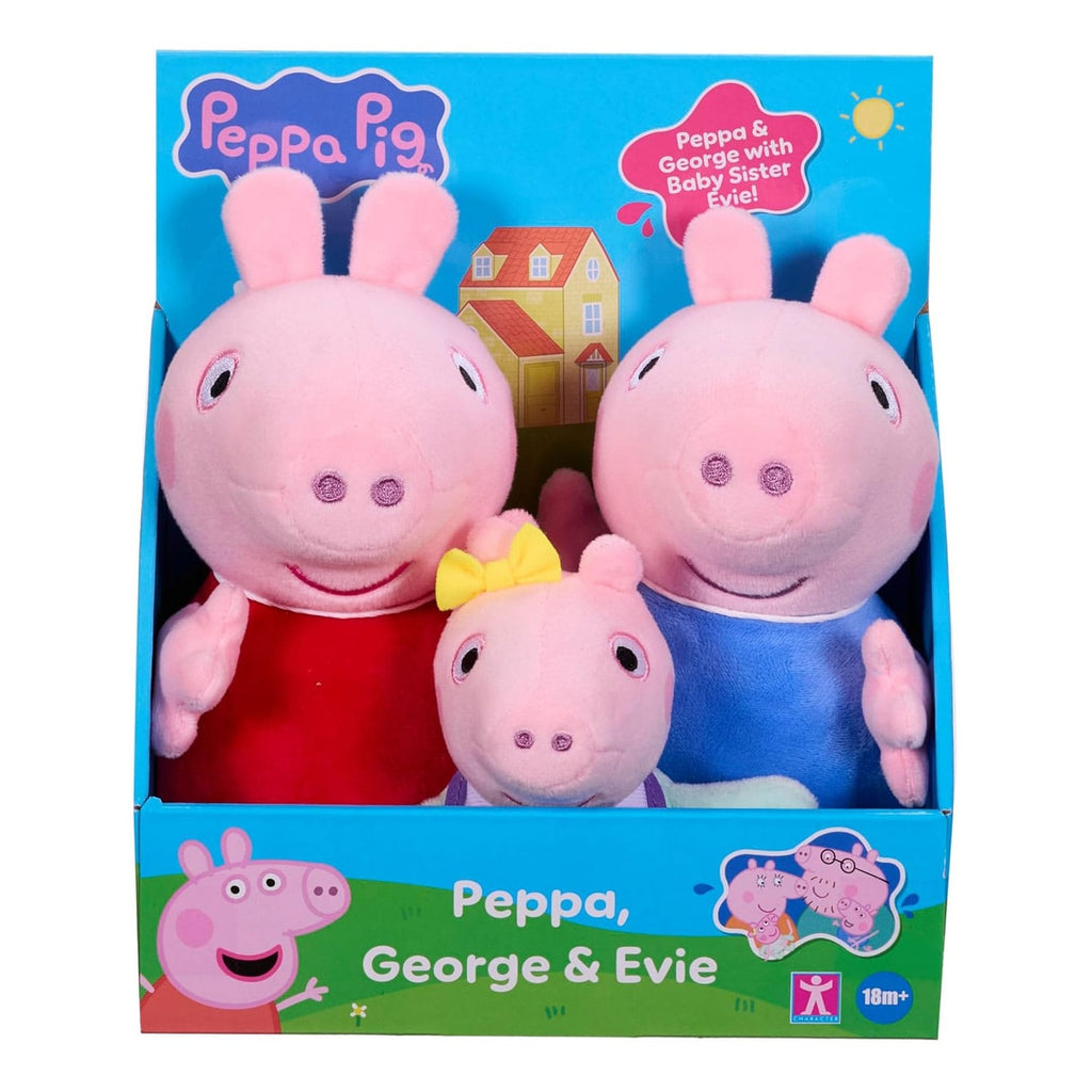 Productafbeelding Peppa Pig knuffelfiguren 3-pack