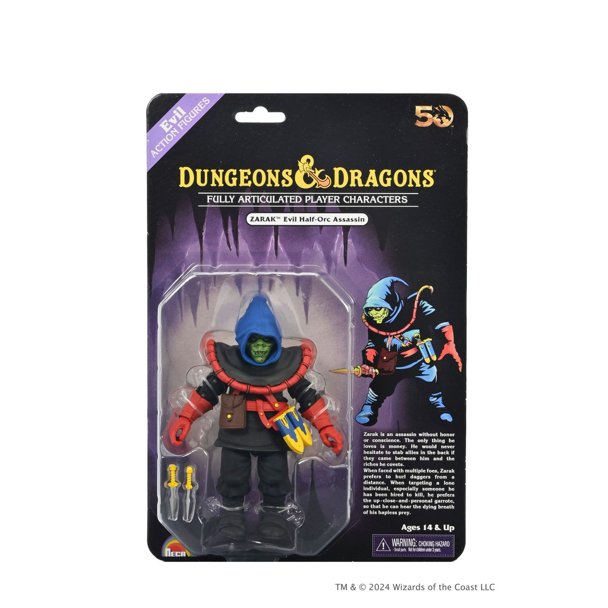 Productafbeelding Dungeons & Dragons schaal actiefiguur 50th Anniversary Zarak op blisterkaart 18 cm