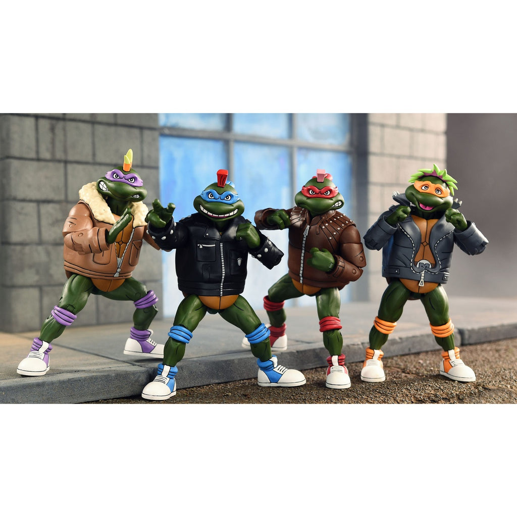 Productafbeelding Teenage Mutant Ninja Turtles (Cartoon) Actiefiguren 4-pack Punk Turtles 18 cm