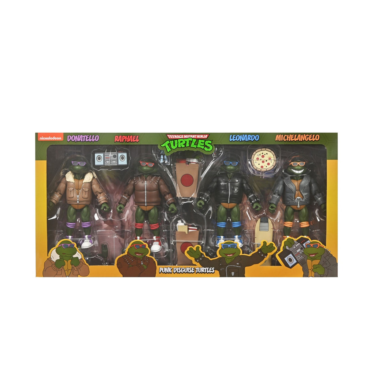 Productafbeelding Teenage Mutant Ninja Turtles (Cartoon) Actiefiguren 4-pack Punk Turtles 18 cm