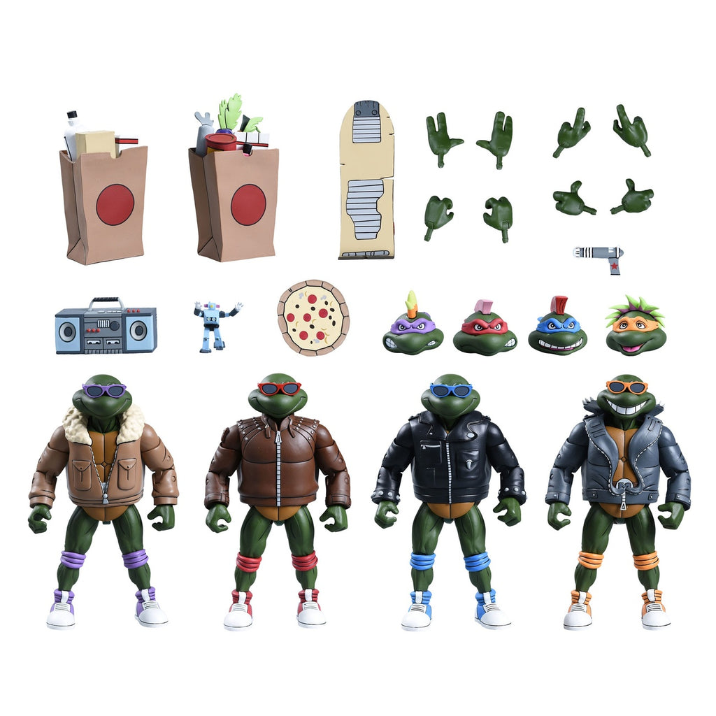 Productafbeelding Teenage Mutant Ninja Turtles (Cartoon) Actiefiguren 4-pack Punk Turtles 18 cm