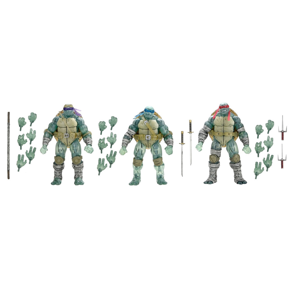 Productafbeelding Teenage Mutant Ninja Turtles (The Last Ronin) Actiefiguren 3-pack Ghost Brothers 18 cm