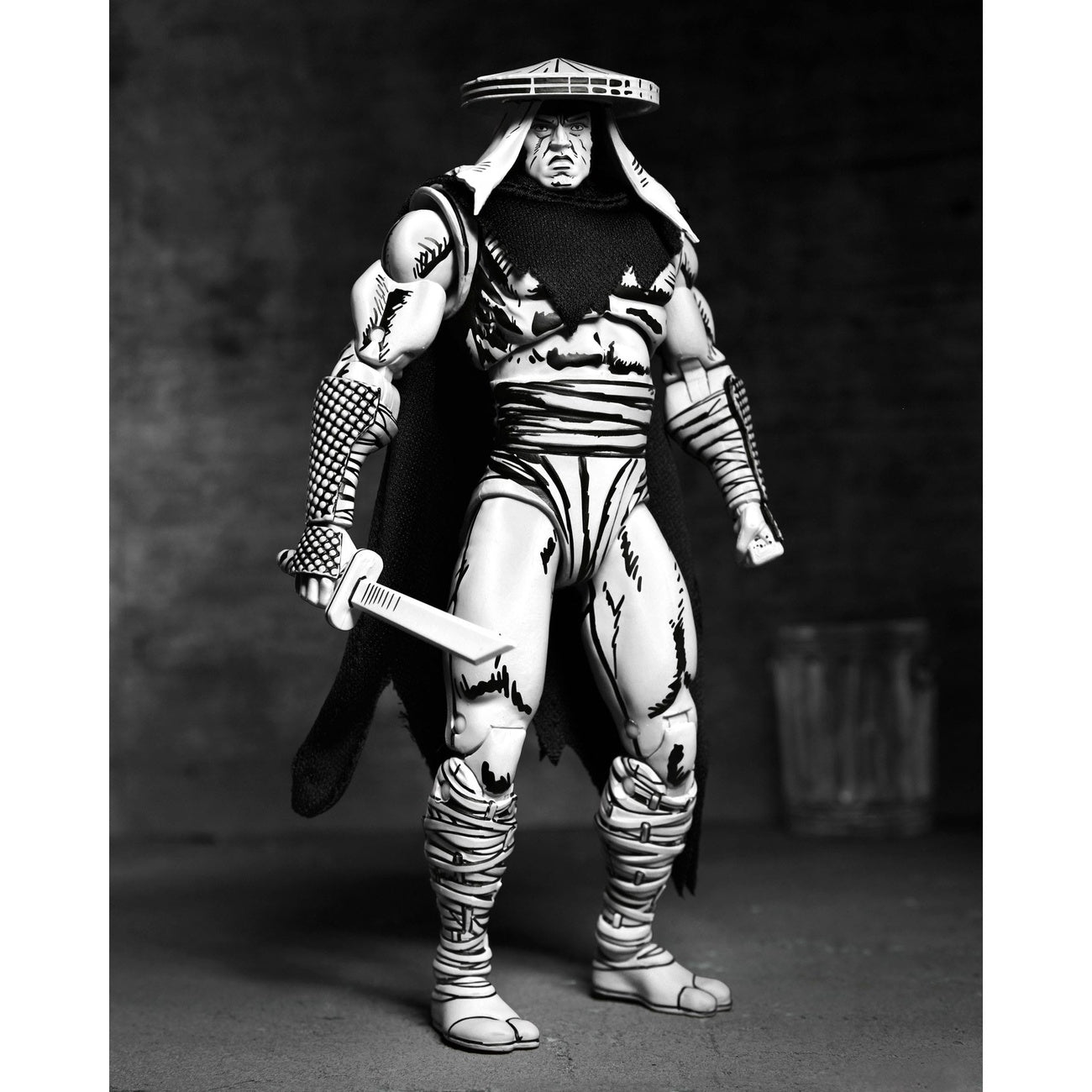 Productafbeelding Teenage Mutant Ninja Turtles Actiefiguur Foot Assassin Zwart-wit 18 cm