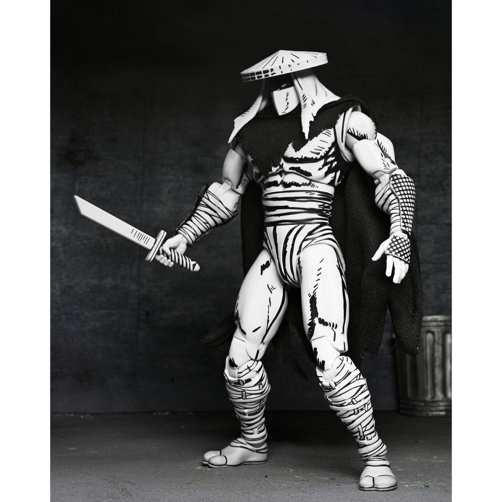 Productafbeelding Teenage Mutant Ninja Turtles Actiefiguur Foot Assassin Zwart-wit 18 cm