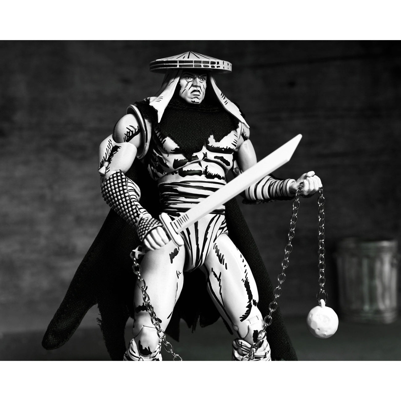 Productafbeelding Teenage Mutant Ninja Turtles Actiefiguur Foot Assassin Zwart-wit 18 cm