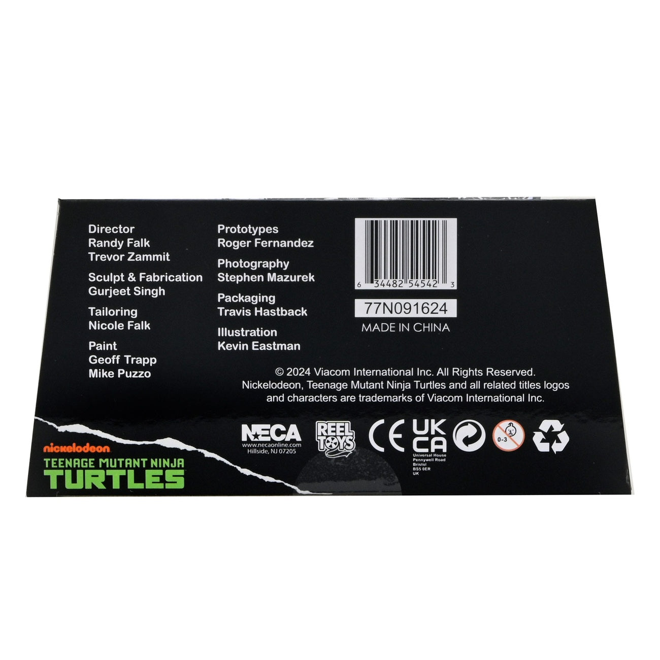 Productafbeelding Teenage Mutant Ninja Turtles Actiefiguur Foot Assassin Zwart-wit 18 cm