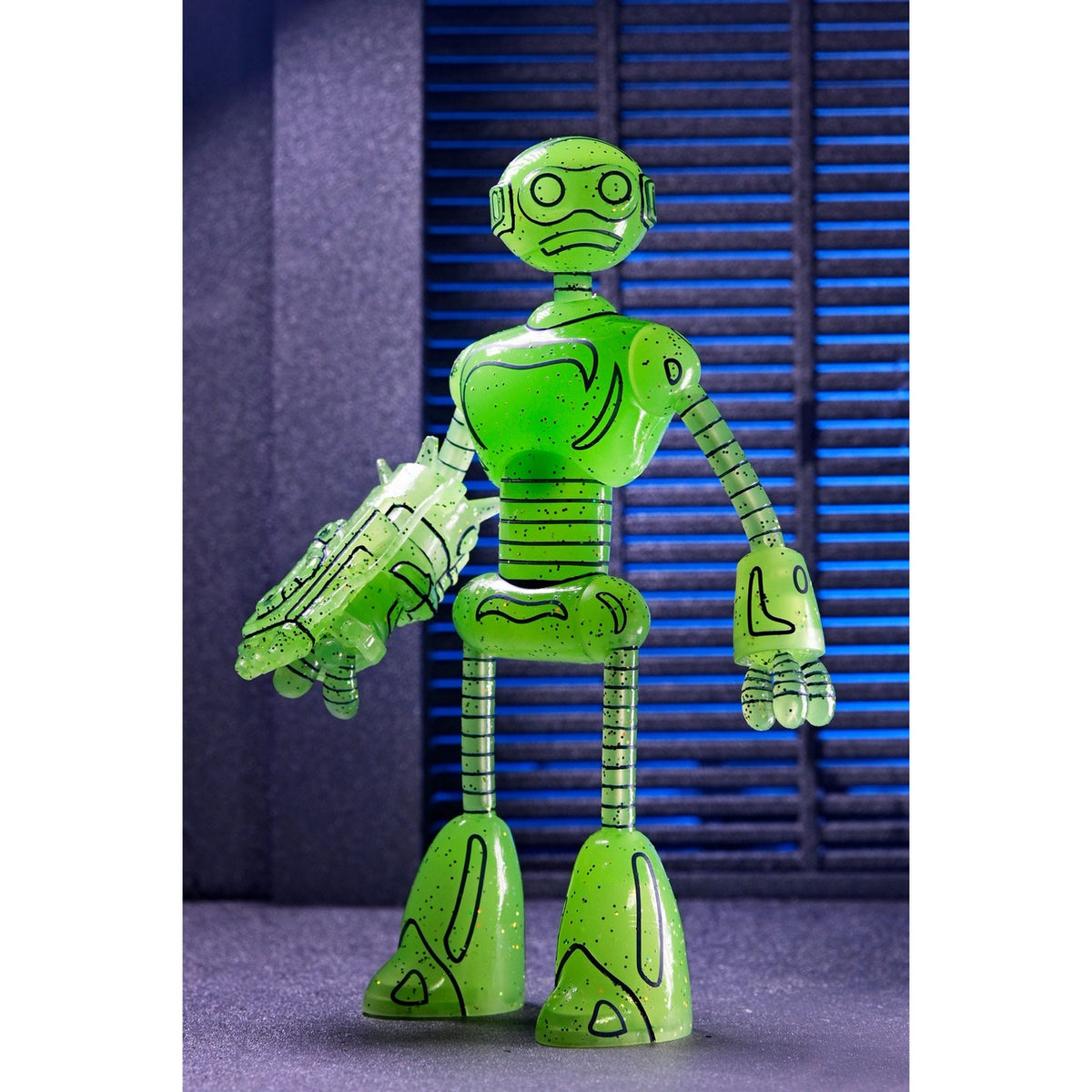 Productafbeelding Teenage Mutant Ninja Turtles (Mirage Comics) actiefiguur Transmat Fugitoid GID 18 cm