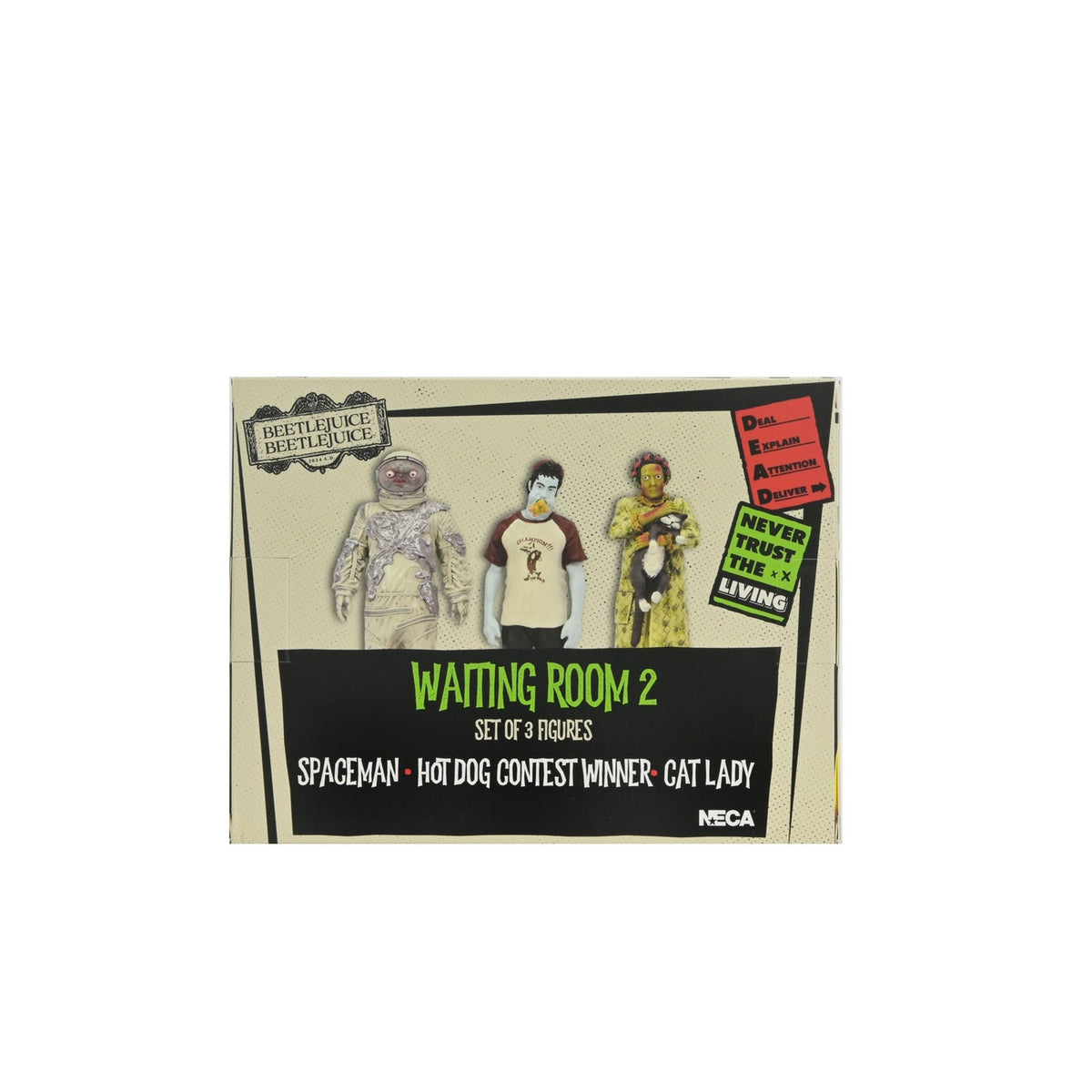 Productafbeelding Beetlejuice Beetlejuice Figuren 3-pack Waiting Room 2 10 cm