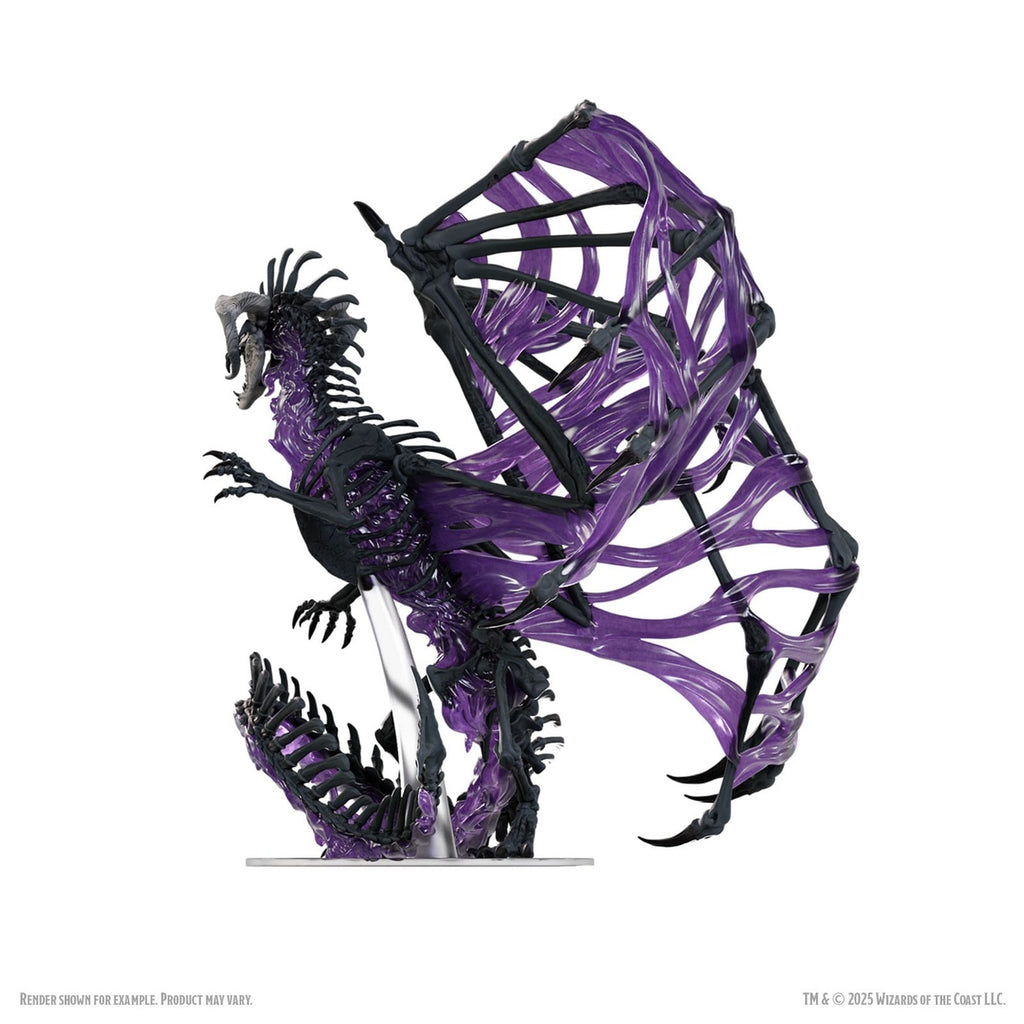 Product image D&D Icons of the Realms Boxed Miniatures pre‑painted Black Dracolich 30 cm