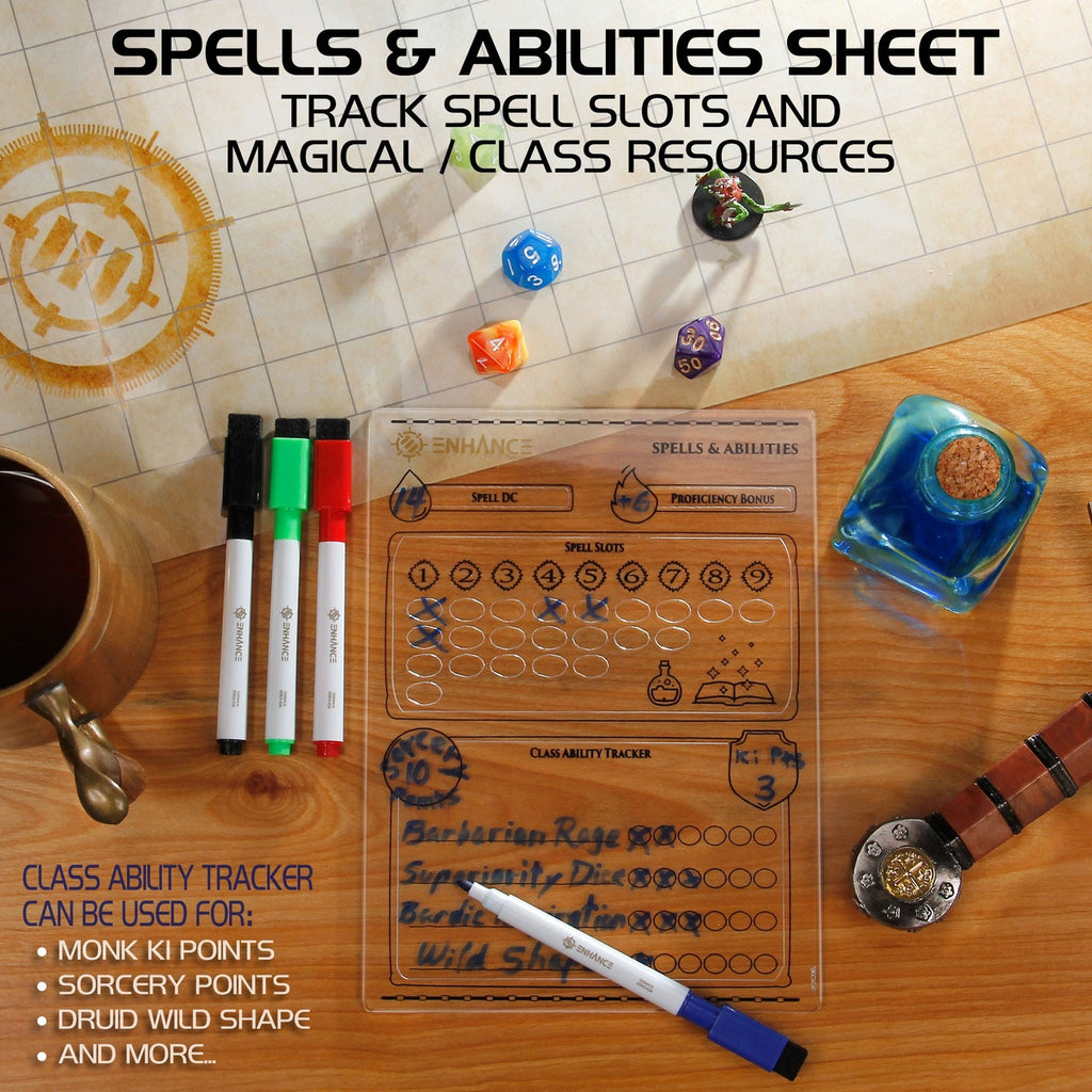 Productafbeelding Enhance RPG Series acryl karakterbladenset *Engelse versie*