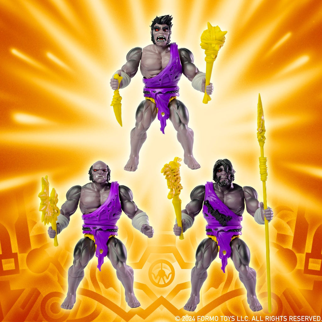 Productafbeelding Legends of Dragonore Wave 2: Dragon Hunt – Actiefiguren 3-pack Brukteror Cave Men 14 cm