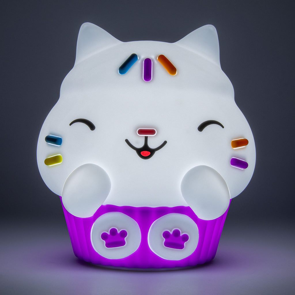 Productafbeelding Gabby's Dollhouse Squishy Glo siliconen lamp Cakey Cat 15 cm