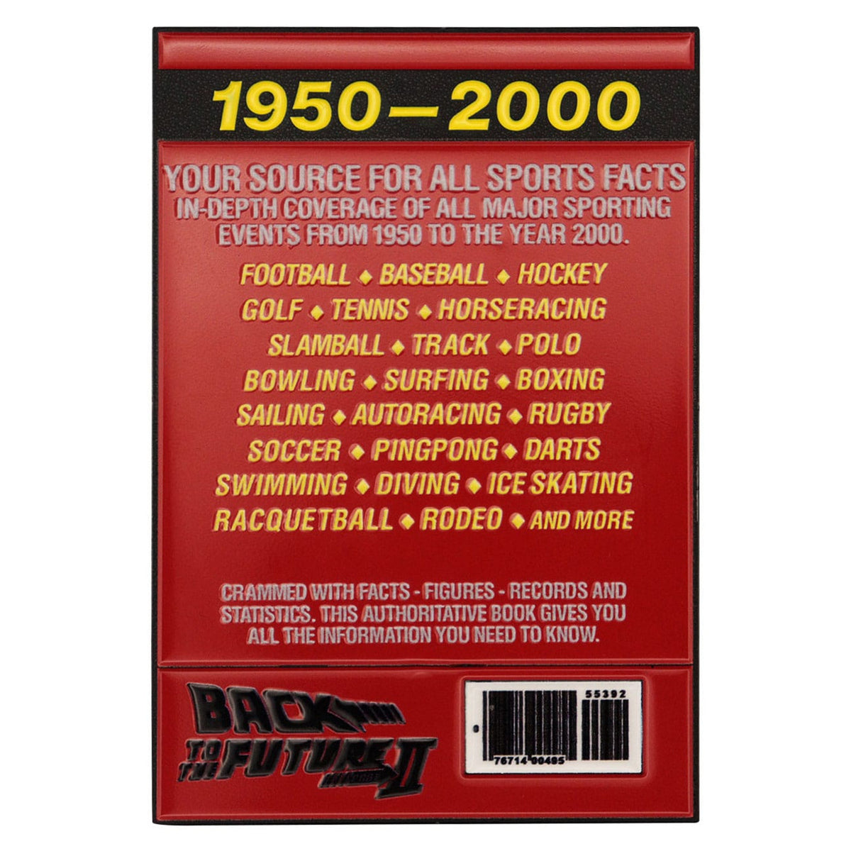 Product image Back to the Future Metal Bar Sports Almanac Limited Edition