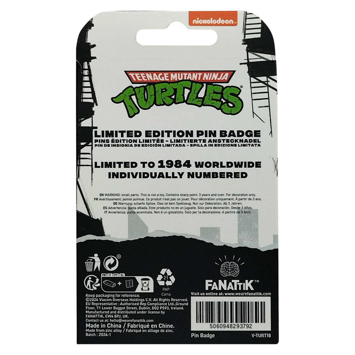 Productafbeelding Teenage Mutant Ninja Turtles Pin 40th Anniversary Limited Edition