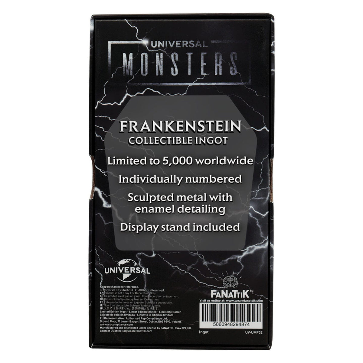 Productafbeelding Universal Monsters Metalen Staaf Frankensteins Monster Limited Edition