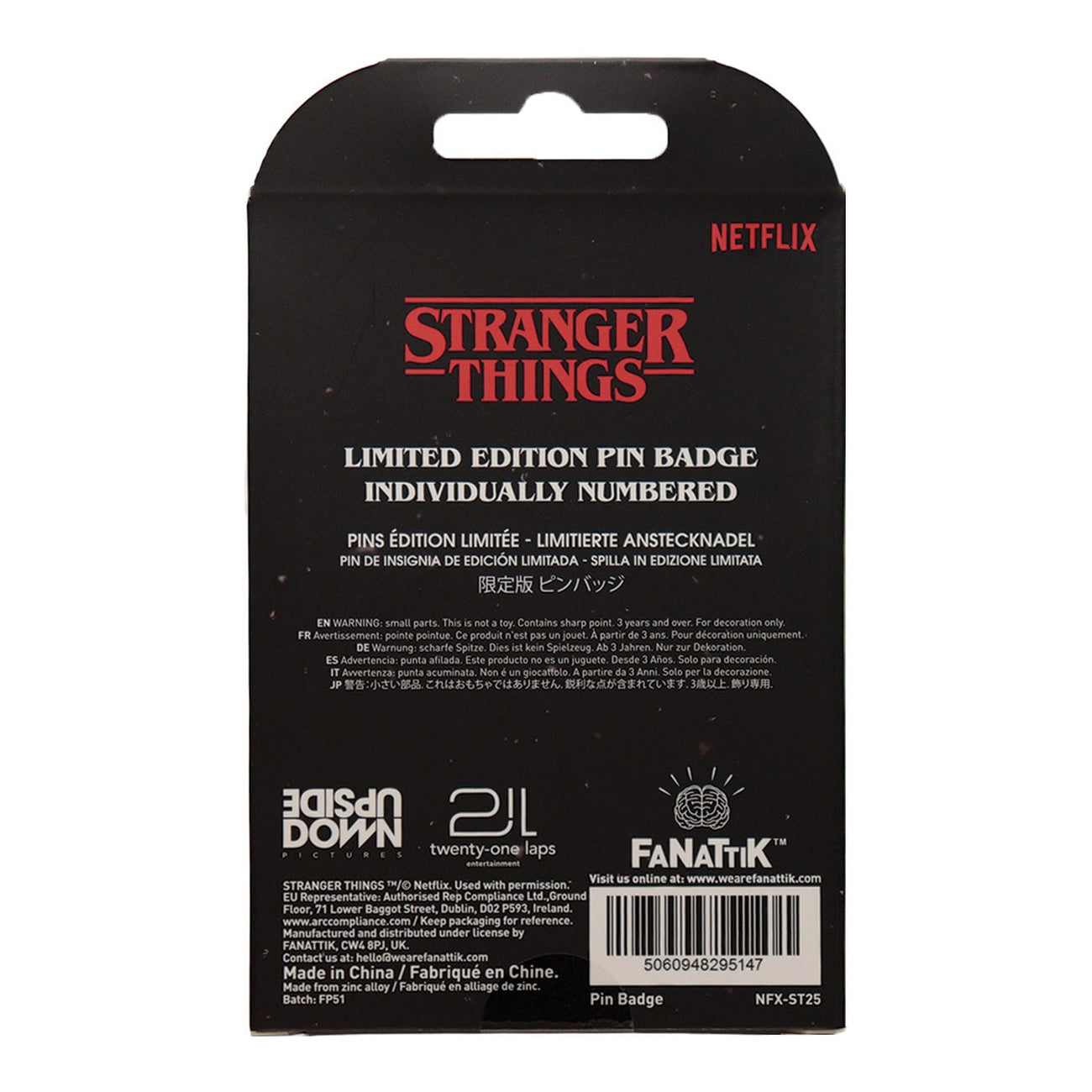 Productafbeelding Stranger Things Pin Hellfire Lives Limited Edition