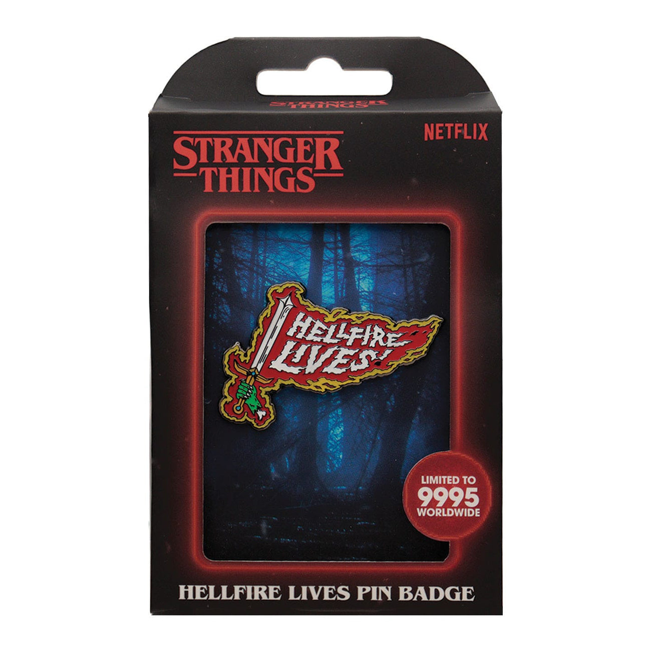Productafbeelding Stranger Things Pin Hellfire Lives Limited Edition