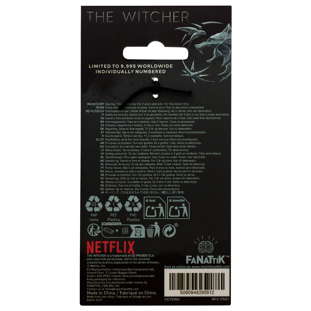 Productafbeelding The Witcher Sleutelhanger Witcher & Roach Limited Edition