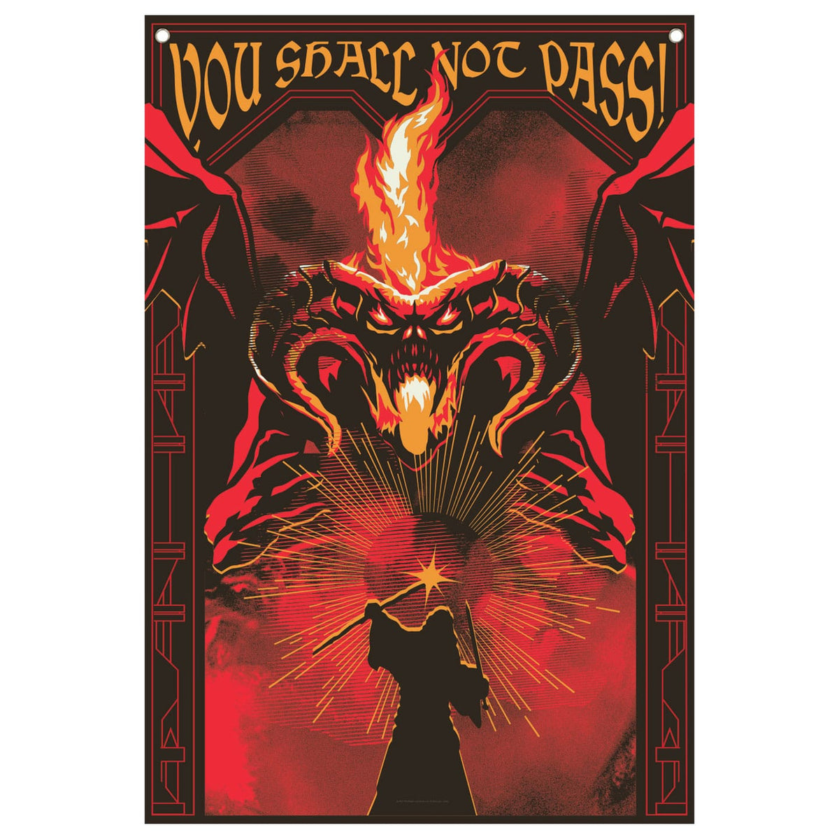 Productafbeelding In de Ban van de Ring Wandkleed You shall not pass! 125 x 85 cm