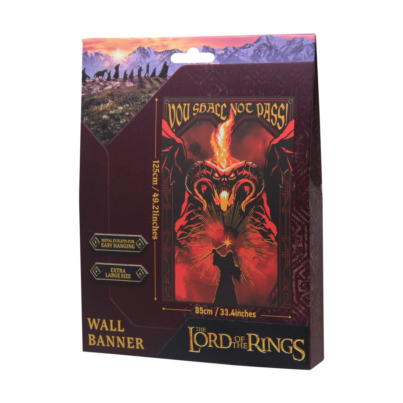 Productafbeelding In de Ban van de Ring Wandkleed You shall not pass! 125 x 85 cm
