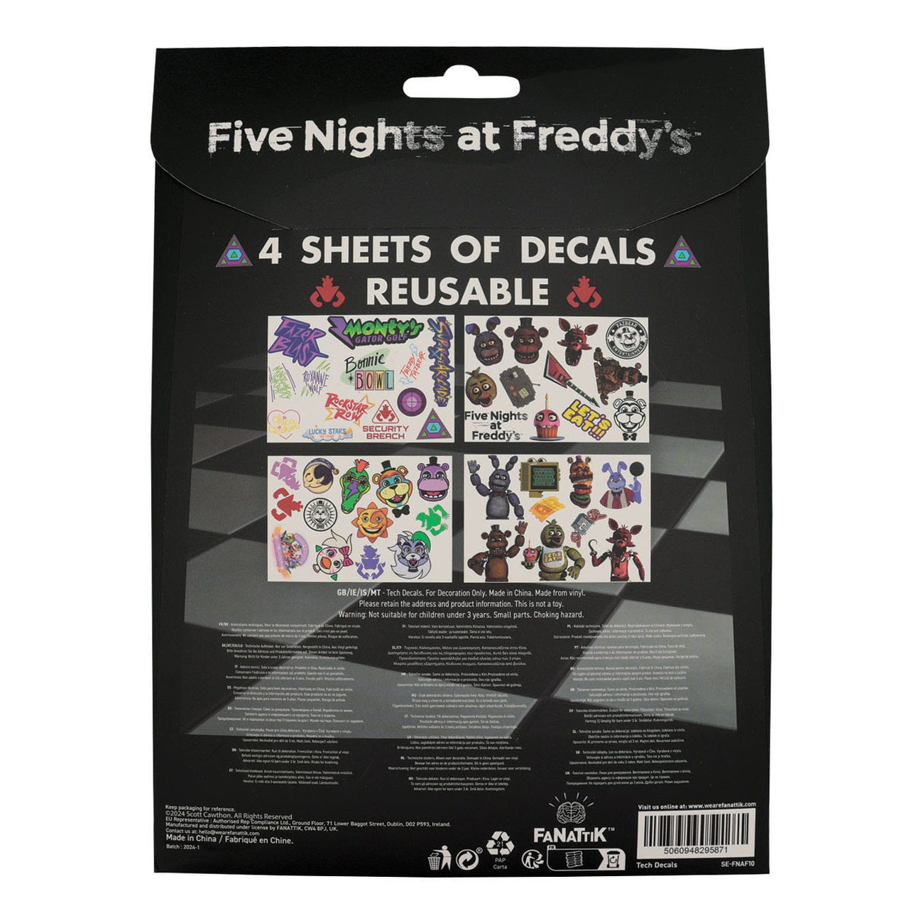 Productafbeelding Five Nights at Freddy's tech-stickerpack