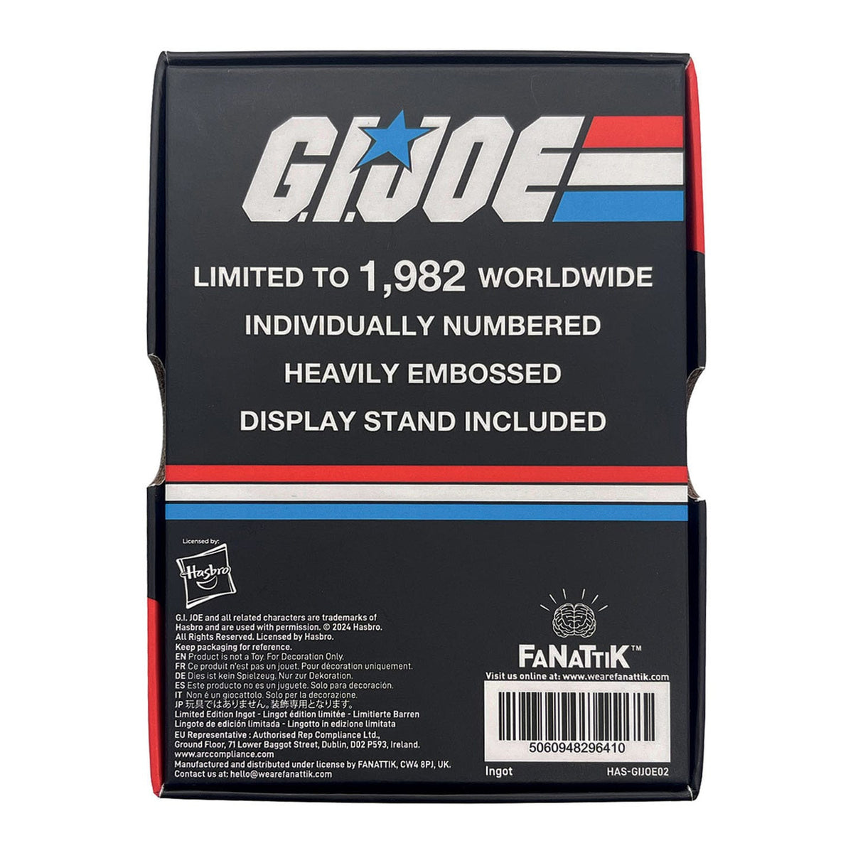 Productafbeelding G.I. Joe Metalen Staaf A Real American Hero #1 Limited Edition