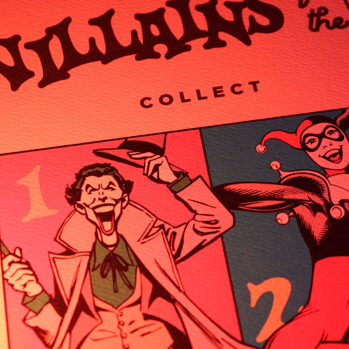 Productafbeelding DC Comics Kunstprint 90th Anniversary Villains Limited Edition 42 x 30 cm
