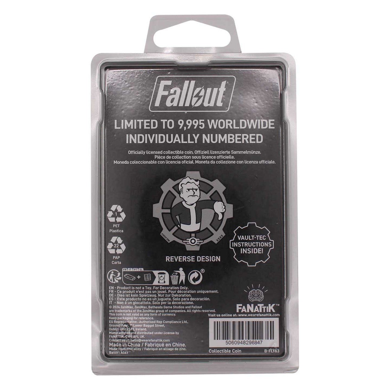 Productafbeelding Fallout Verzamelmunt Decision Black & White Limited Edition